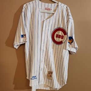 Mitchell & Ness Pinstripe Baseball Jersey